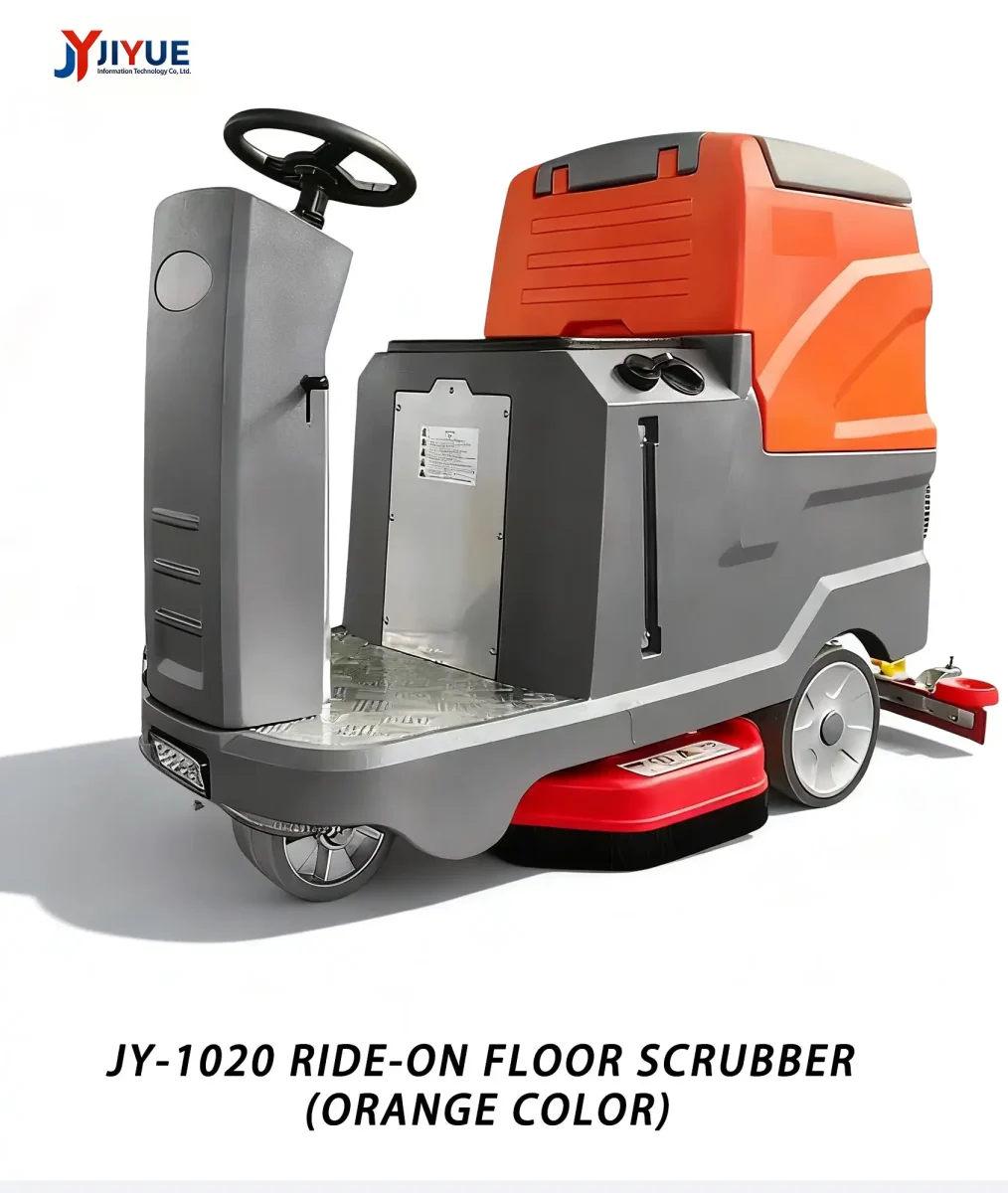 JY-1020 Ride-on floor scrubber (orange color)