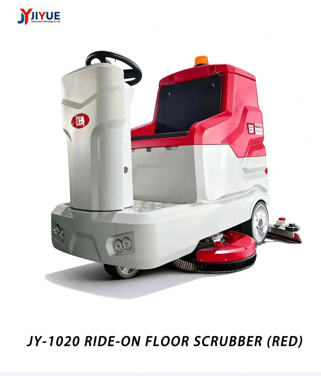 JY-1020 Ride-on floor scrubber (red)